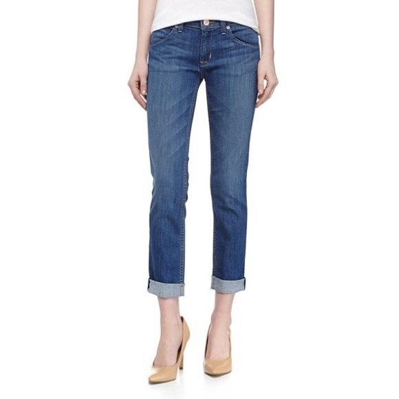 Hudson Jeans Denim - Hudson Bacara Cuffed Cropped Straight Leg Jeans